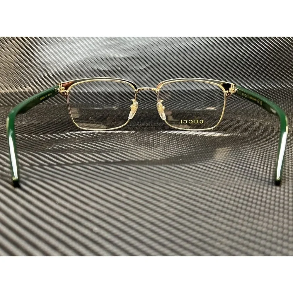 New! Gucci Black 54mm Men's Eyeglasses - Picture 4 of 5